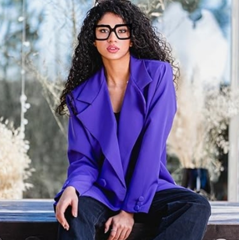 SET OF Oversized Square Blue Light Computer Eyewear Non-Prescription - Picture 3 of 5